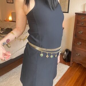 Gold Layered Chain belt with charms from Free People in S/M